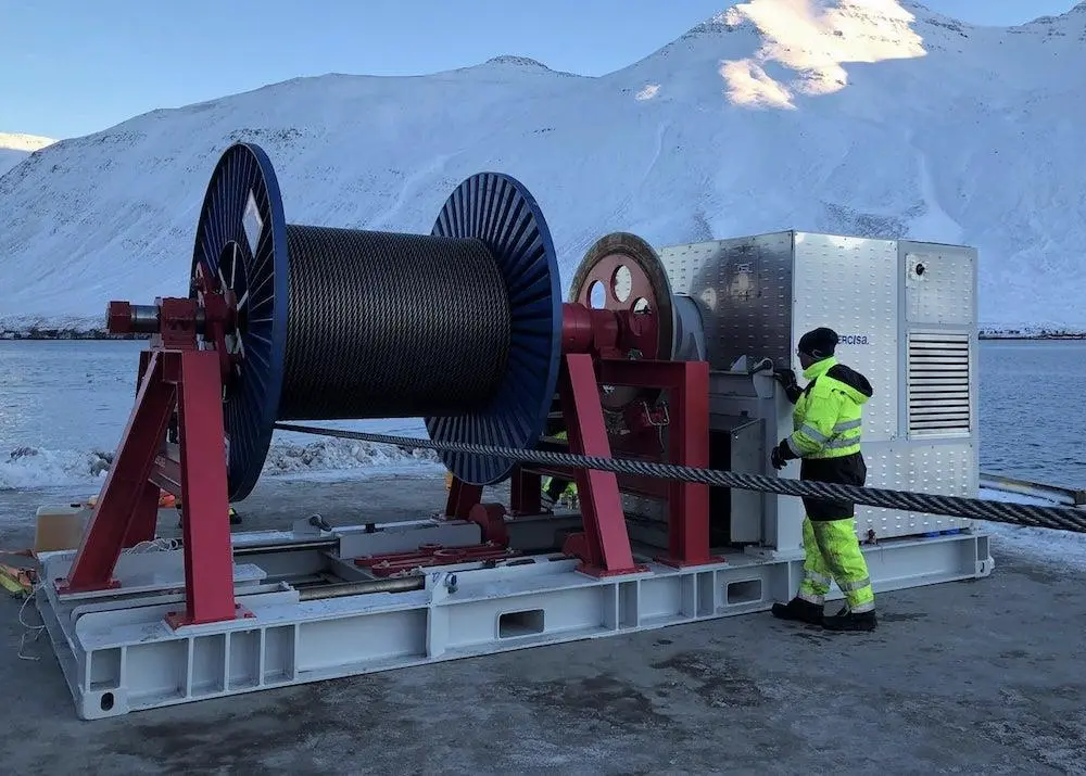Ísfell’s mobile warp spooling system