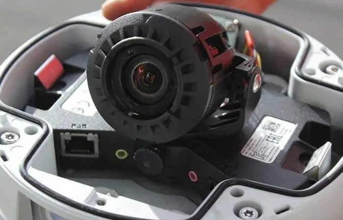 The camera inside an electronic monitoring device used on fishing vessels Photo: Thai Union