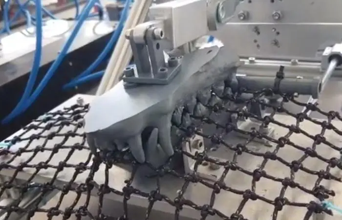 The robotic jaw simulates a real predator attack Photo: Garware Technical Fibres