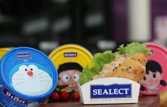 Thai Union has released a limited edition can of tuna featuring Doraemon Photo: Thai Union