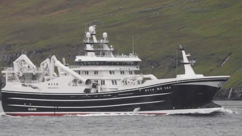 Gullak Madsen’s new Ruth started fishing on mackerel. Photo: Karstensens Skibsværft