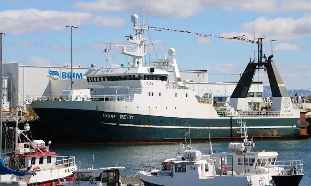 Brim’s factory trawler Vigri. Photo: Brim