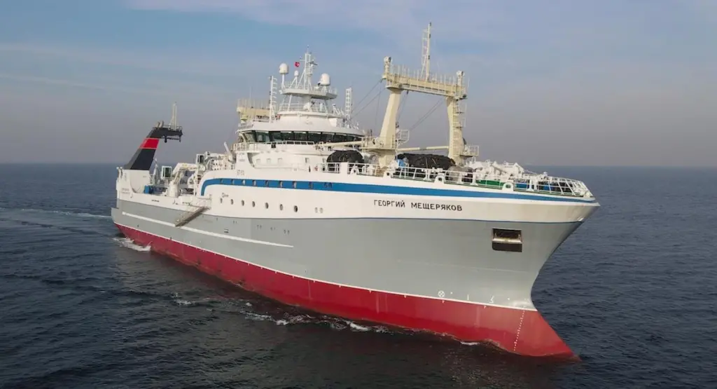 Tersan has delivered Georgiy Meshcheryakov to Okeanrybflot. Photo: Tersan Shipyard