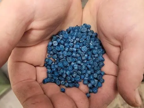 Plastic pellets at Ocean Legacy Depot. Photo: Fisheries & Oceans Canada