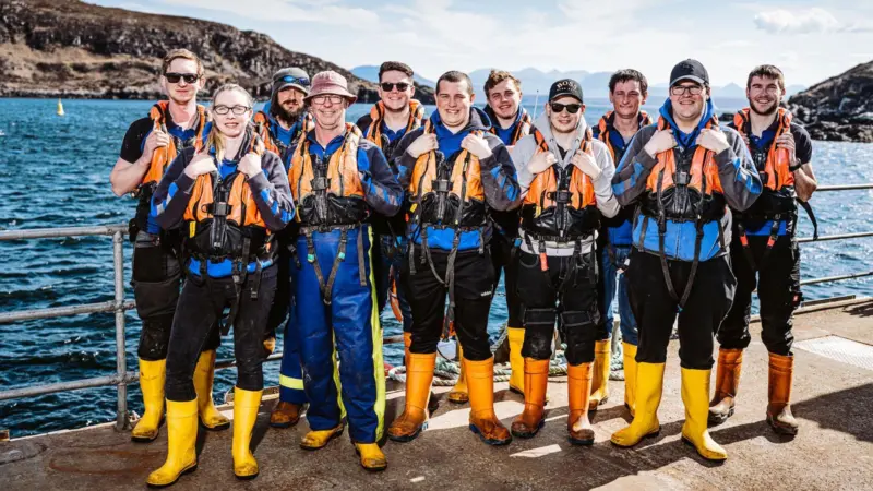 ©ScottishSeaFarms Summer Isles farm team April 2022
