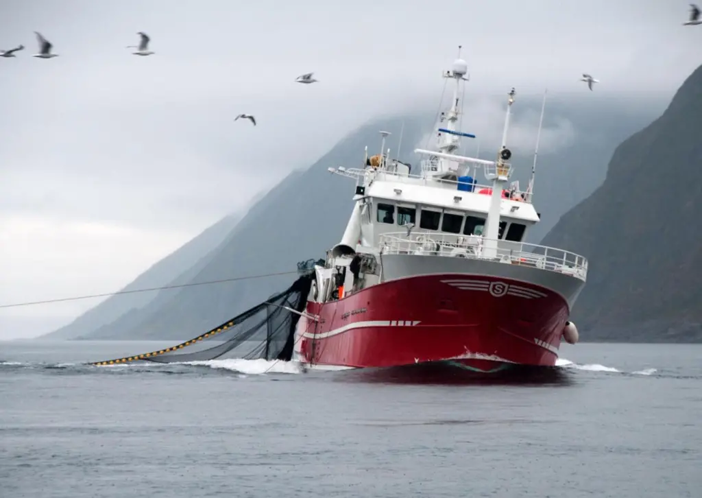 Fishing vessel in the North Atlantic
