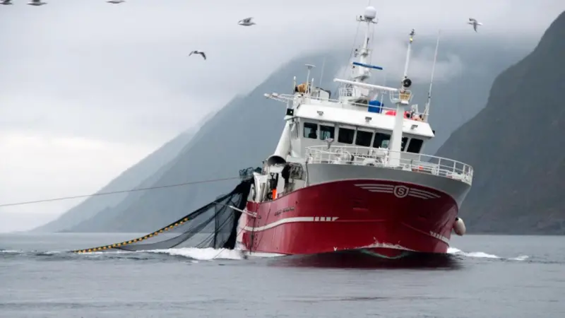 Fishing vessel in the North Atlantic