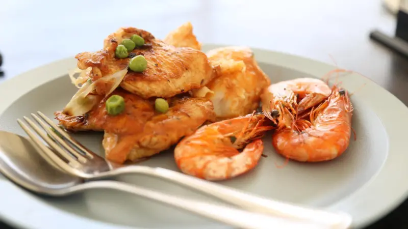 Seafood plate