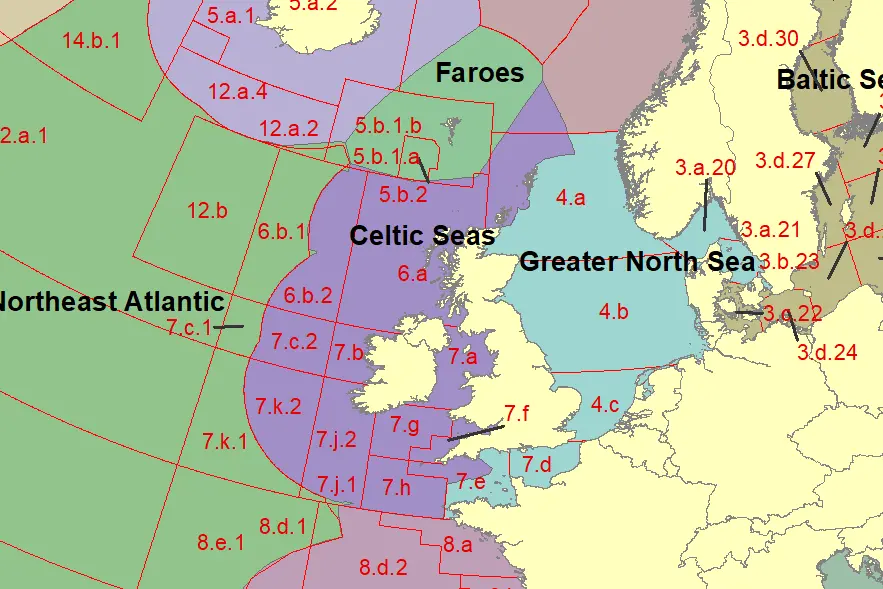 ICES statistical areas