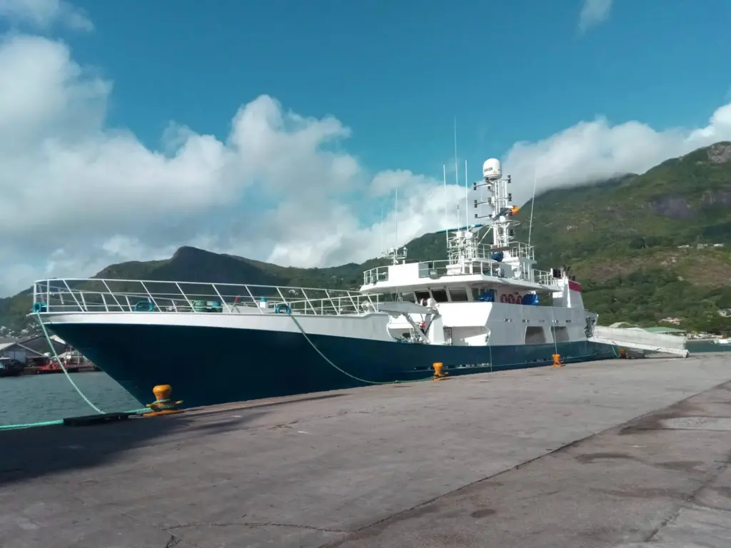 Fishing vessel in the Seychelles