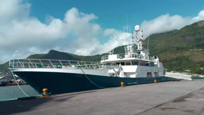 Fishing vessel in the Seychelles