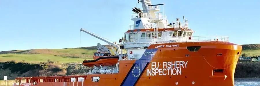 EU fishery inspection vessel, the 'Lundy Sentinel'