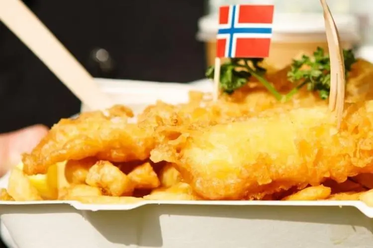 Norwegian cod and chips