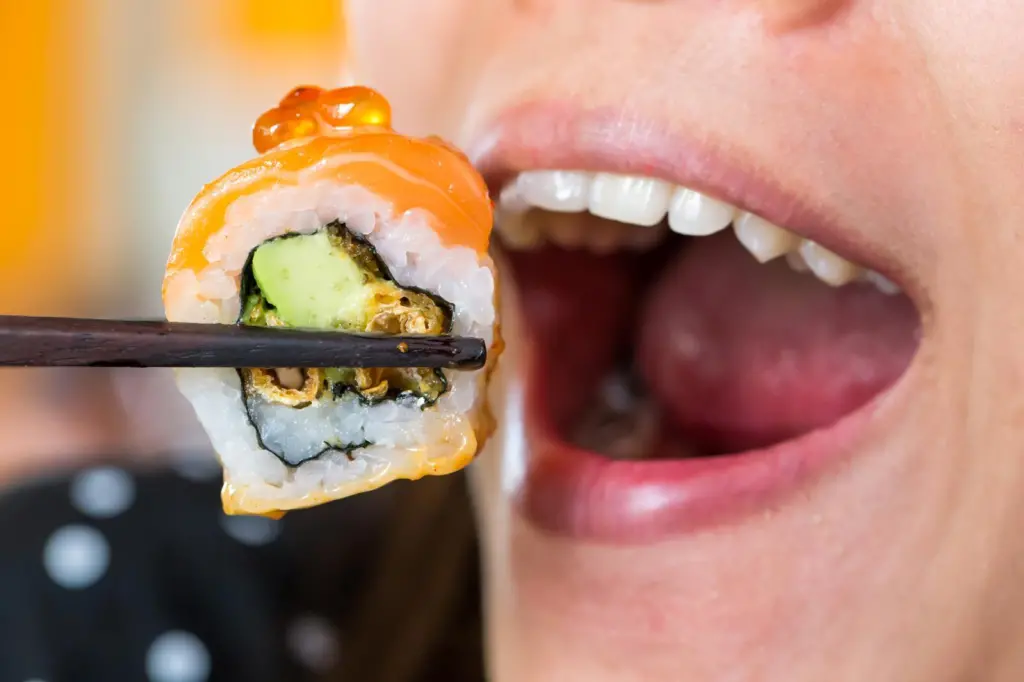 Salmon sushi