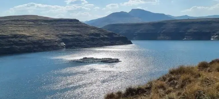 Sanlei trout farm in Lesotho in southern Africa