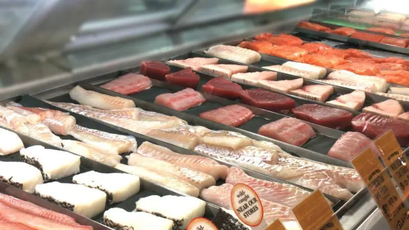 US Wegmans seafood display