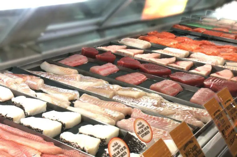 US Wegmans seafood display