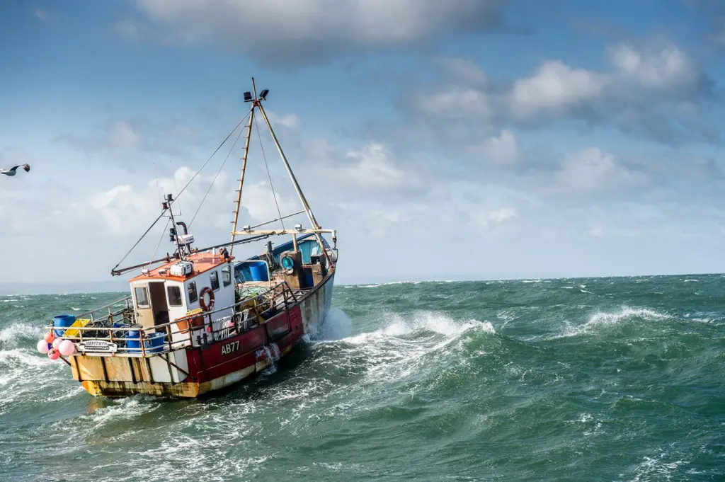 fishing vessel action shot