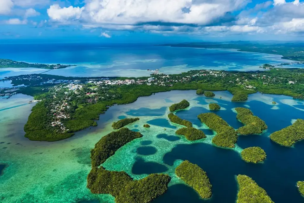 Palau aerial view