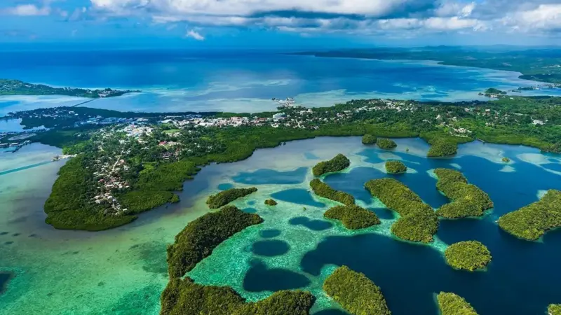 Palau aerial view