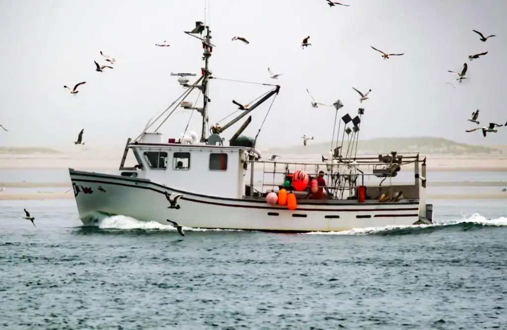 European fishing boat