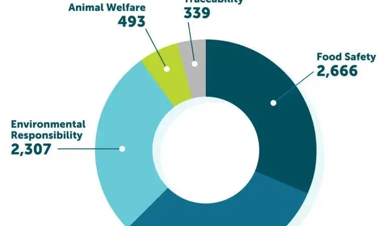 Graph showing GSA certification non-conformities addressed in 2023
