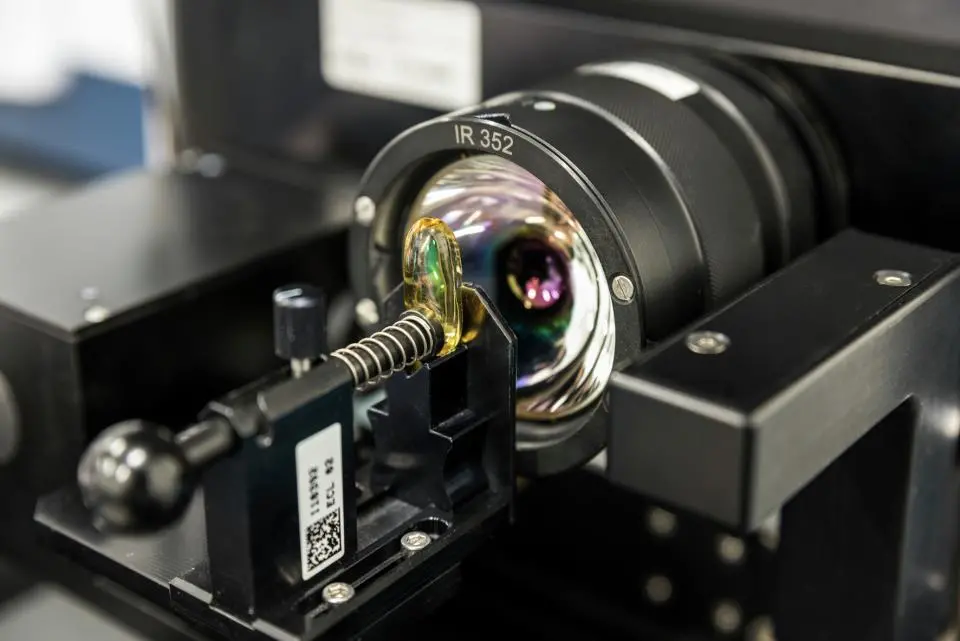 Raman microscope and fish oil capsule