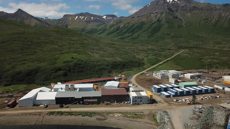 False Pass salmon processing facility