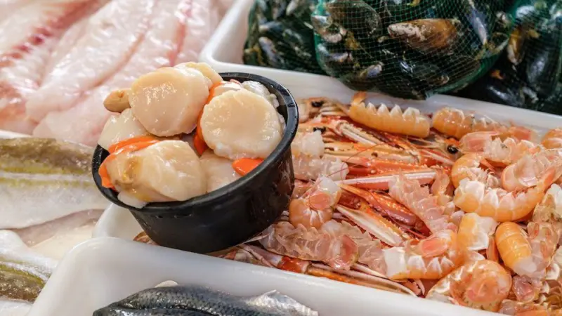 Seafood counter