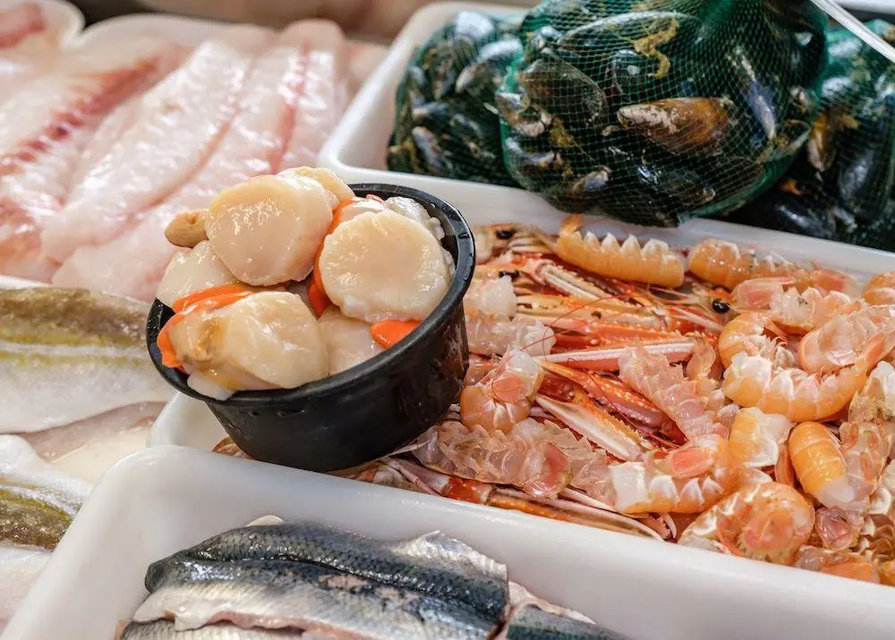 Seafood counter