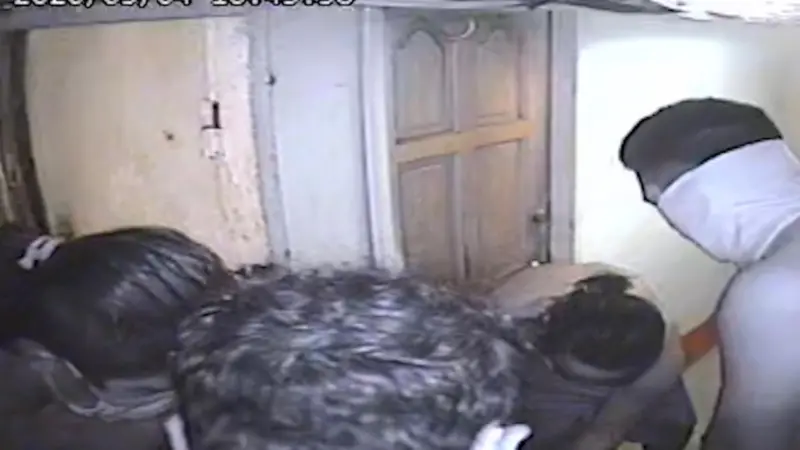 The footage from the CCTV appears to show Eritara's body & foot