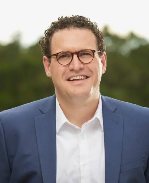 Profile head and shoulders shot of Ryan Orgera, global director of Accountability.Fish