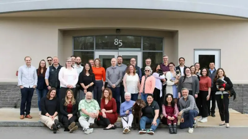 Members of the Global Seafood Alliance grouped outside a building