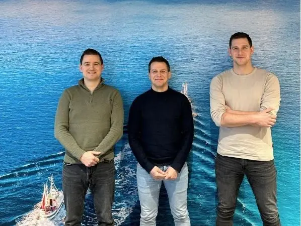 (l-r) Wouter De Boer, purchase manager; Jonas Roman, CEO and Klaas Korf, controller AnT Seafood