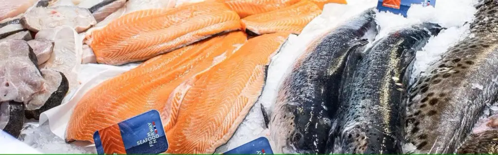 Norwegian seafood on ice