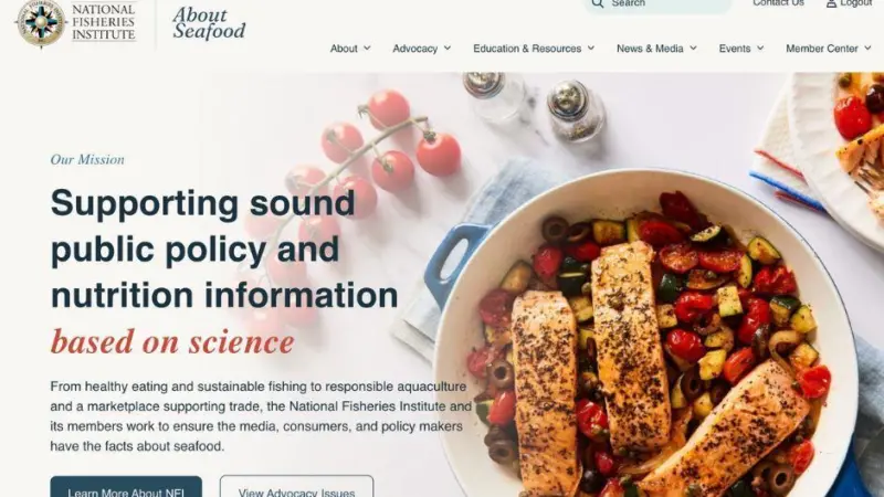 An image of the NFI website home page