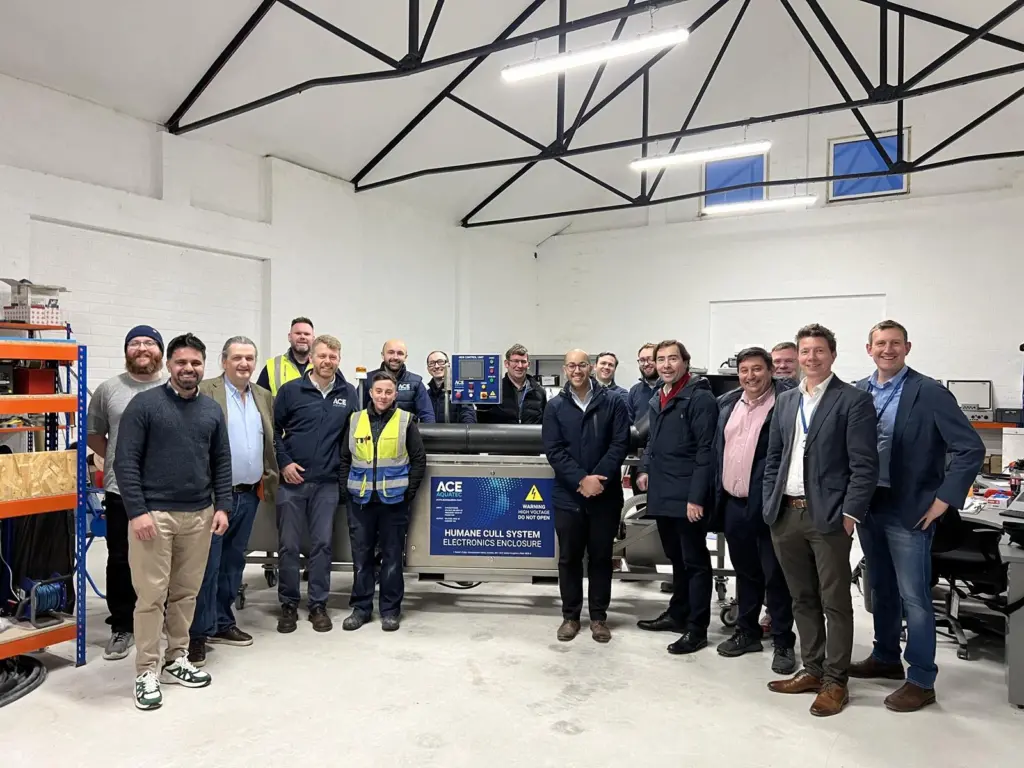 Ace Aquatec team and Stolt Ventures at Tay Vision Warehouse, Dundee