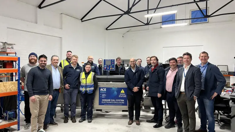 Ace Aquatec team and Stolt Ventures at Tay Vision Warehouse, Dundee