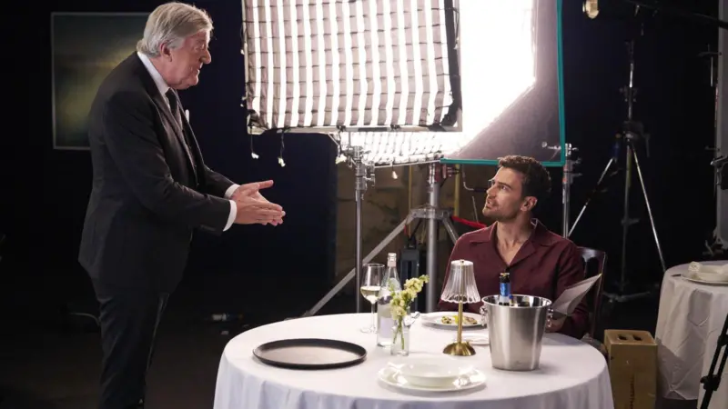 The Bottom Line, Theo James and Stephen Fry