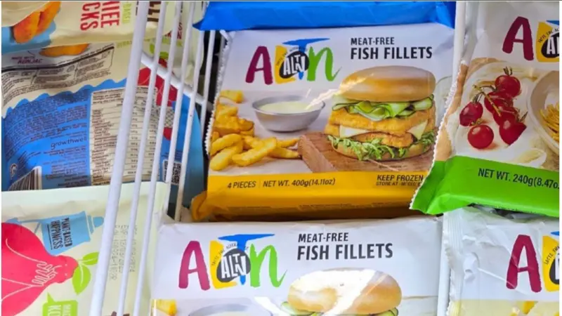 plant-based 'seafood' in packets