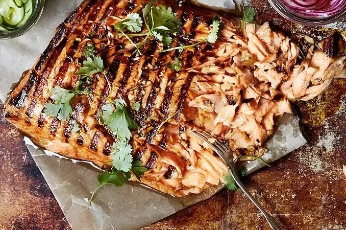 Norwegian pulled salmon