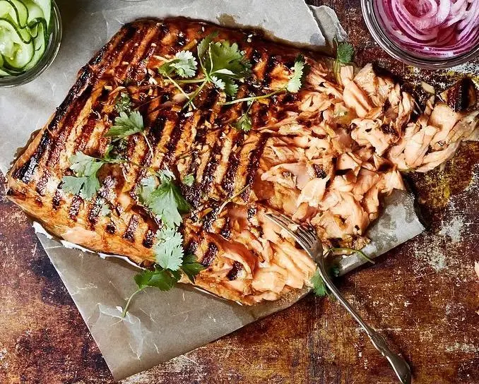 Norwegian pulled salmon