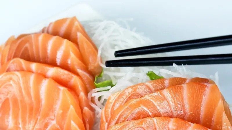 Farmed salmon