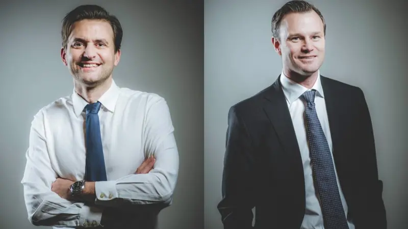 Kjetil Haga (left), Simen Landmark (right)