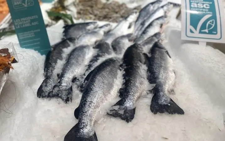 ASC certified salmon sold on French retail markets