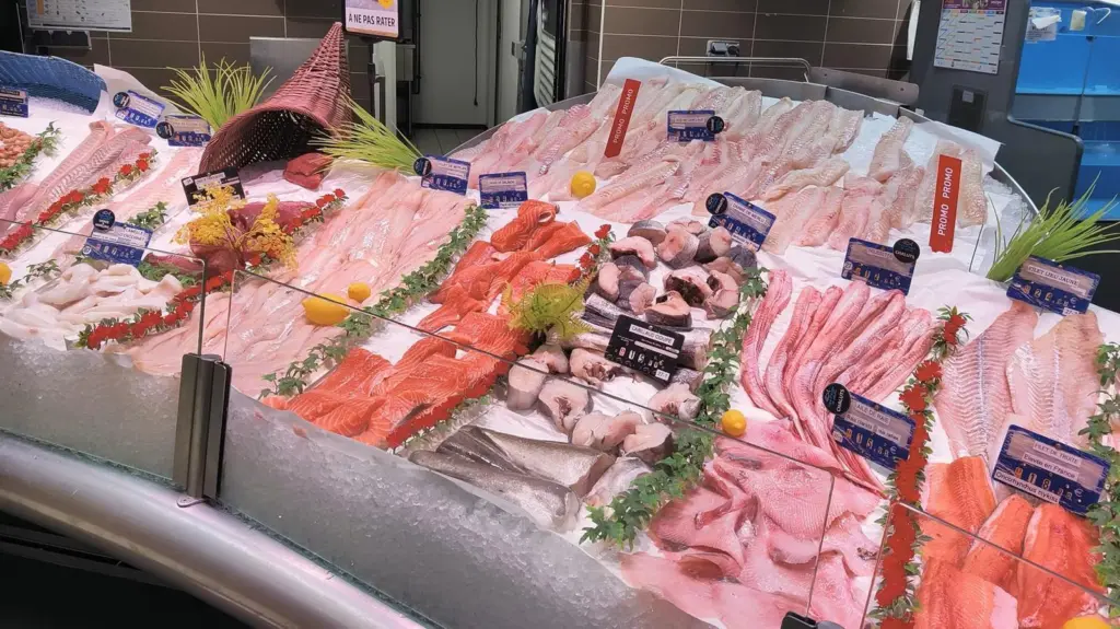 Fish market in France