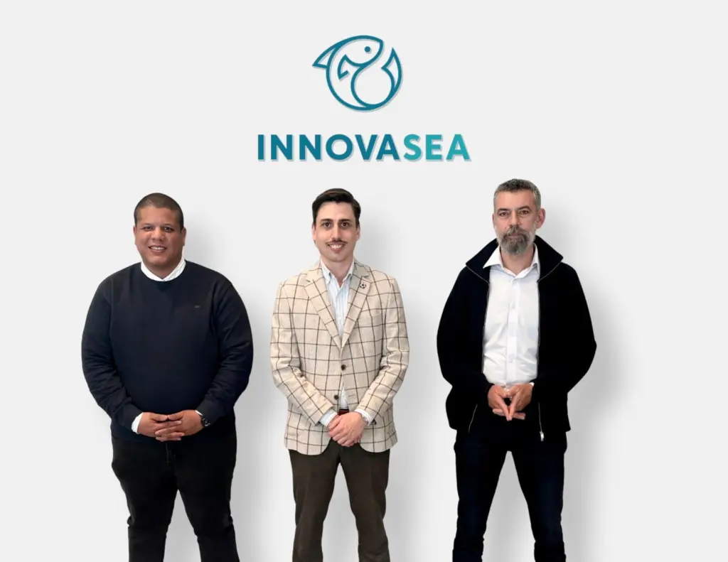 Jorge Bravo, Sigve Naustdal, and Andreas Mintsios of Innovosea