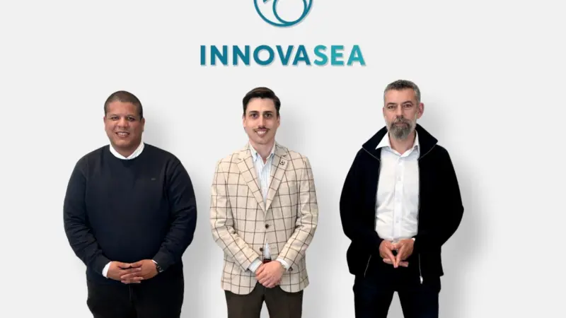 Jorge Bravo, Sigve Naustdal, and Andreas Mintsios of Innovosea