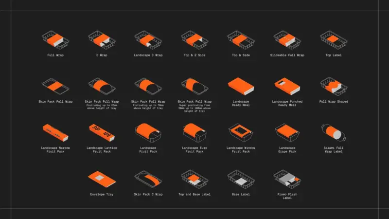 Image of Catapult Print's linerless labels for seafood