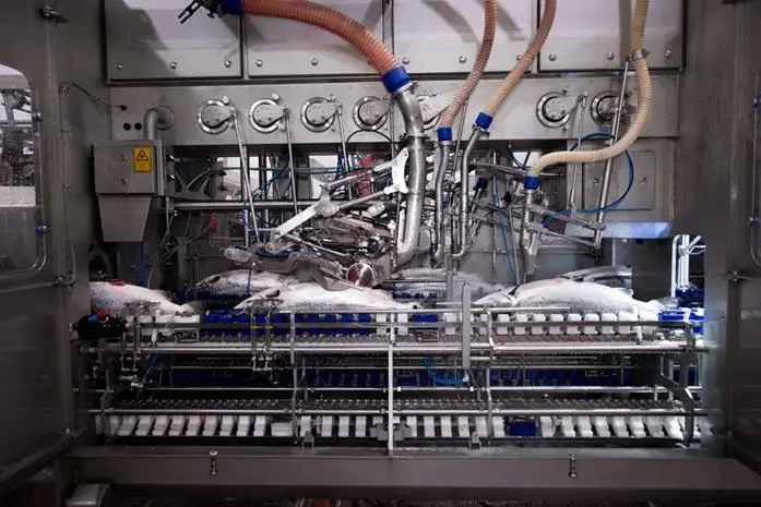 A close up of the EVi gutting machine